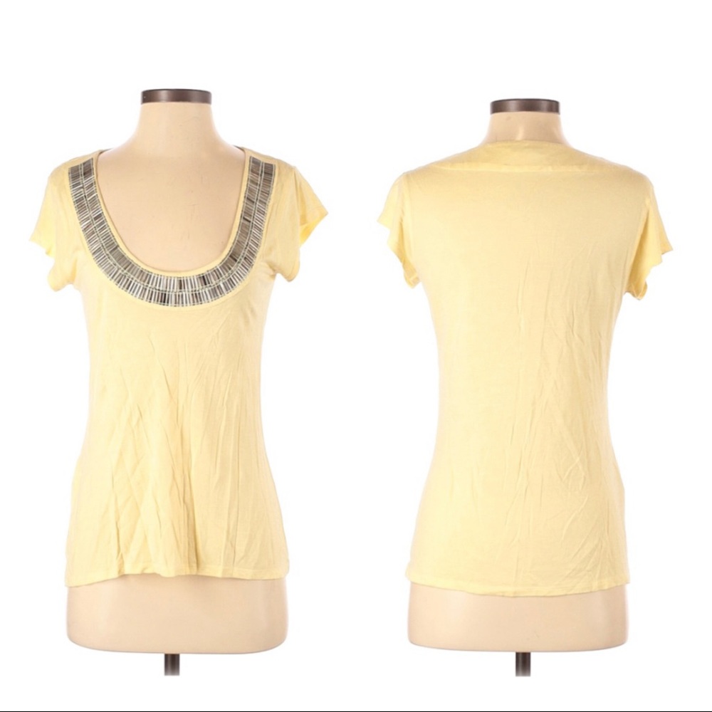 RARE To The Max Metal Sequin Scoop Neck Blouse